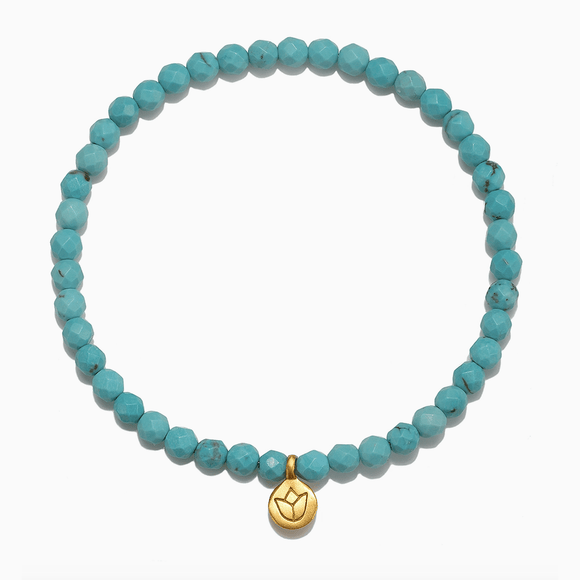 Satya Lotus Turquoise 4mm Bracelet