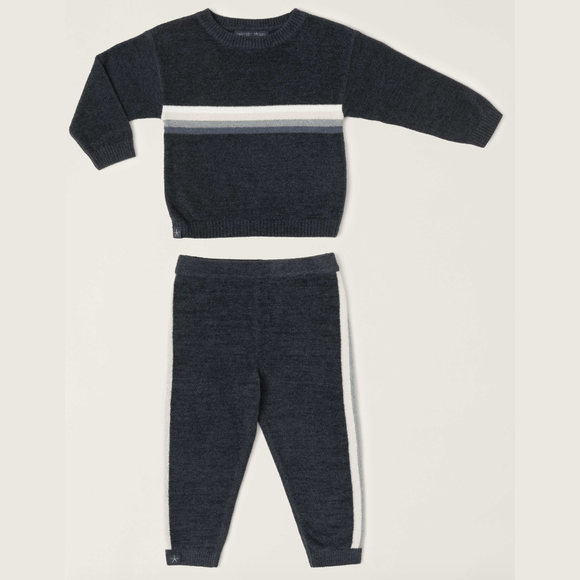 Barefoot Dreams CCUL Baby Multi Stripe Set - Indigo Multi