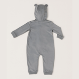 Barefoot Dreams Luxe Chic Baby Bear Onesie - Moonbeam
