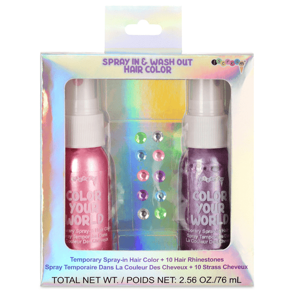 Iscream Sparkle Hair Color & Rhinestones