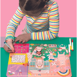 Floss & Rock Coloring Fun & Games Mat - Rainbow Fairy