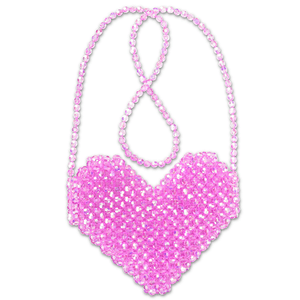 Iscream Heart Beaded Crossbody Bag