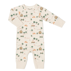 Coccoli Modal Unionsuit - Farm on Beige