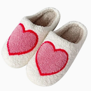 Malibu Sugar Tween & Teen Plush Heart Slippers