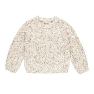 Rylee & Cru Cable-Knit Sweater - Natural Speckle