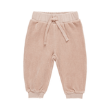 Quincy Mae Velour Relaxed Sweatshirt & Sweatpant Set - Blush