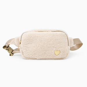 Zomi Gems Fuzzy Belt Bag w/ Heart