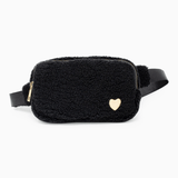 Zomi Gems Fuzzy Belt Bag w/ Heart