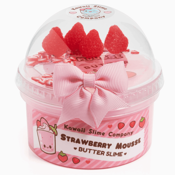 Kawaii Slime Company Strawberry Mousse Fluffy Butter Slime