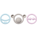 Fatbrain Moluk Nigi Nagi and Nogi Teething Rings - Pastel