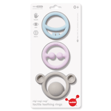 Fatbrain Moluk Nigi Nagi and Nogi Teething Rings - Pastel
