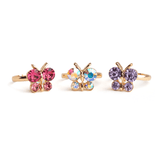 CEC Boutique Butterfly Gem Ring Set