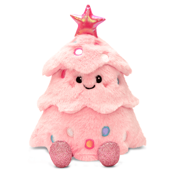 Iscream Glitter Pink Christmas Tree Plush