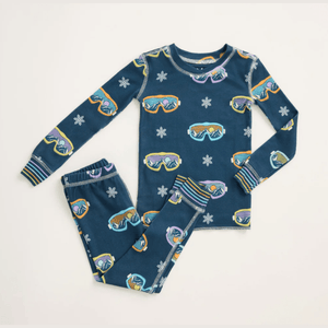 PJ Salvage Ski You Later PJ Set - Navy