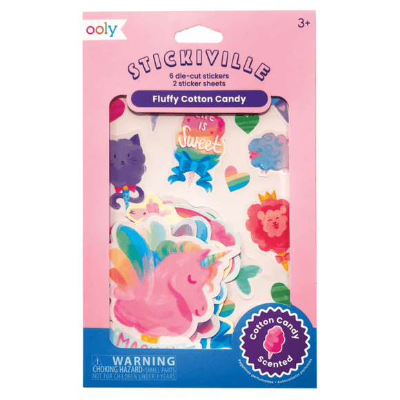 OOLY Stickiville Scented Stickers - Fluffy Cotton Candy