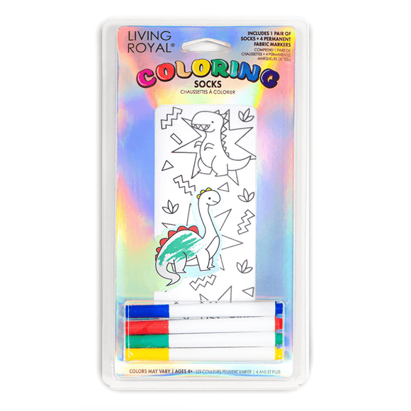 Living Royal Dino Daze Coloring Socks