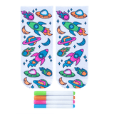 Living Royal Space Adventure Coloring Socks