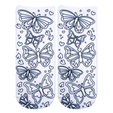 Living Royal Butterfly Coloring Socks