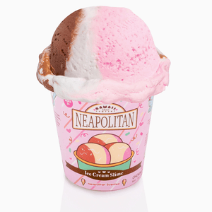 Kawaii Slime Company Neapolitan Scented Ice Cream Pint Slime