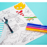 OMY Coloring Placemat - Vroom Vroom