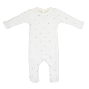 Cotton Pom Pom Footie - Ivory Little Birds