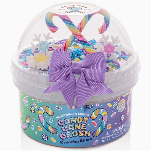 Kawaii Slime Company Candy Cane Crush Crunchy Slime