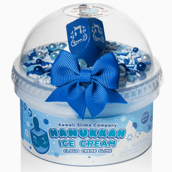 Kawaii Slime Company Hanukkah Ice Cream Cone Slime