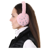 Living Royal Pink Crystal Earmuff