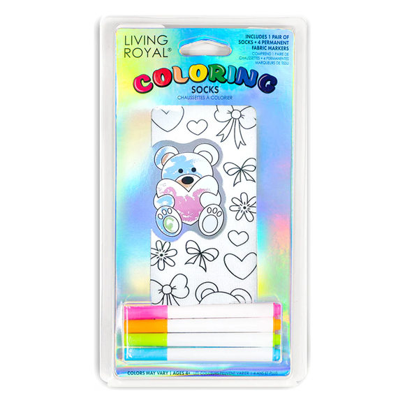 Living Royal Teddy Love Coloring Socks