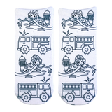 Living Royal Fire Truck Coloring Socks