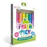 Ooly Fresh Pick: Apple Scented Gel Crayons (Set of 6)