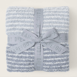 Barefoot Dreams Cozy Chic Gradient Stripe Stroller Blanket 30" x 40 (Plat/Multi)