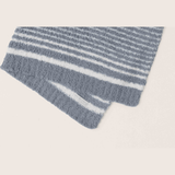 Barefoot Dreams Cozy Chic Gradient Stripe Stroller Blanket 30" x 40 (Plat/Multi)