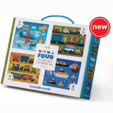 Crocodile Creek 4 Puzzles (Vehicles)