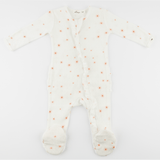Oh Baby! Twinkle Mini Daisies Zip Footie w/ Ruffles