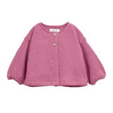 Play Up Organic Cotton Puff Sleeve Cardigan