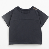 Play Up Black Jersey T-shirt and Printed Fleece Shorts