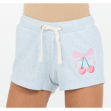 Vintage Havana Cherry Embroidered Short