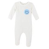 Coton Pom Pom Footie - Smiley Wink (Ivory)