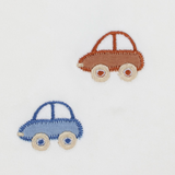 Coton Pom Pom Footie - Toy Cars (Ivory)
