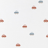 Coton PomPom Footie - Many Toy Cars (Ivory)