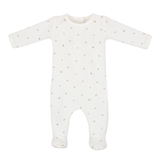 Coton PomPom Footie - Little Leaves (Ivory)