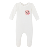 Coton PomPom Footie - Smiley Kiss (Ivory)