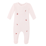 Coton PomPom Footie - Cherries (Pink)