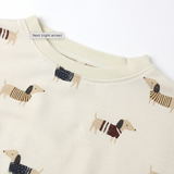 Rylee & Cru Relaxed Sweatshirt/Pants Set - Dachshund