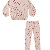 Rylee & Cru Spongy Knit Set - Polka Dot