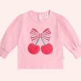 Huxbaby Cherry Pie Puff Sleeve Top & Rib Leggings