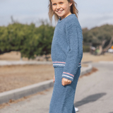 Feather 4 Arrow Dreamer Knit Top & Coziest Knit Pant Set (Blue)