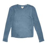 Feather 4 Arrow Blake LS Ribbed Top (Dusty Blue)