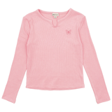 Feather 4 Arrow Hannah LS Ribbed Top (Crystal Rose)